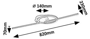 Rabalux 71395 - Plafoniera LED TWISTERRA LED/24W/230V 4000K