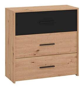 CADDIE - comò tre cassetti moderno minimal in legno