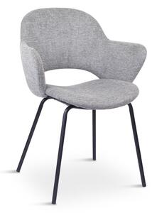 Set di sedie da pranzo grigio chiaro in imbottito 2 pz Rowley – Unique Furniture