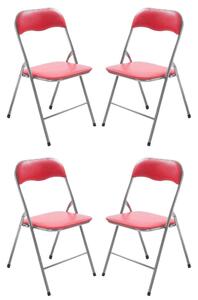 LUCIE - sedia pieghevole salvaspazio set da 4 opaca