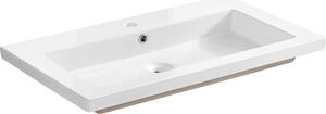 Lavabo da incasso in Vetroceramica 81 x 46 cm, bianco lucido, rettangolare
