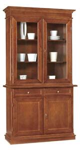 JAQUELINE - credenza con vetrina in legno massello