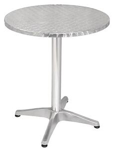 DARCUS - tavolo rotondo a colonna acciaio e alluminio waterproof tondo