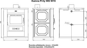 Stufa a legna ad acqua Prity WD W15 7 + 12 kw EEK-A