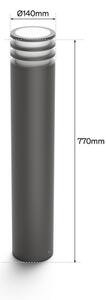 Philips - Lampada da esterno dimmerabile LED RGB Hue LUCCA 1xE27/8,1W/230V IP44
