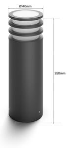 Philips - Lampada da esterno LED RGB dimmerabile Hue LUCCA 1xE27/8,1W/230V IP44