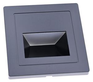 Lampada per scale a LED/3W/230V 6000K nero