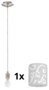 Eglo - Lampadario LED a sospensione con filo MY CHOICE 1xE14/4W/230V cromo/bianco