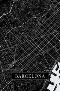 Mappa Barcelona black