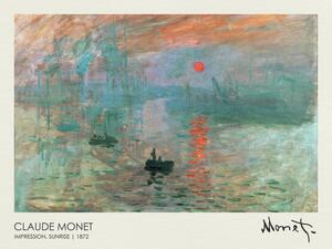 Riproduzione Impression Sunrise 1872, Claude Monet