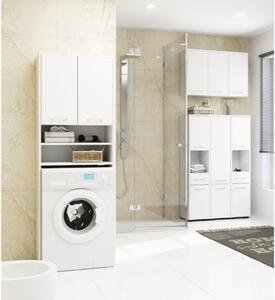 Mobile Pensile Da Bagno 2 Ante Armadietto 60x23x60 Serena Bianco