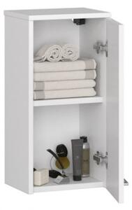 Mobile Pensile Da Bagno 1 Anta Armadietto 30x23x60 Serena Bianco