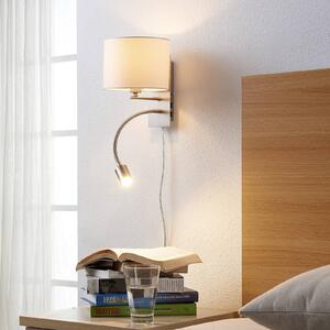 Lindby Florens - applique di stoffa con lampada LED