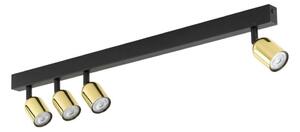 Faretto LED TOP 4x GU10/10W/230V nero/oro