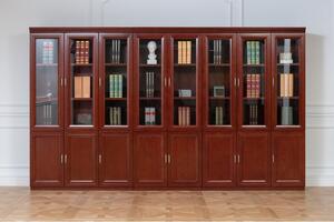 Libreria componibile in legno lunga 3,2 metri per ufficio- Arrediorg.it