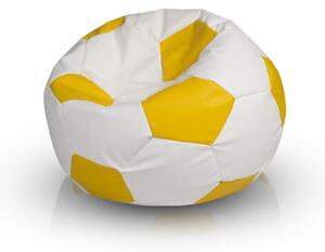 Pouf poltrona sacco palla da calcio in ecopelle taglia xl