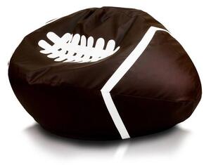 Pouf pallone rugby in ecopelle dim 130 x 65