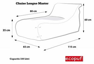 Cover pouf chaise longue master poliestere waterproof sfoderabile