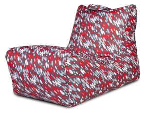 Flavio pouf chaise longue in poliestere a fantasia design 100% impermeabile antimacchia