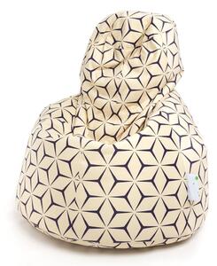 Active pouf poltrona sacco design moderno in morbido tessuto pile di velluto