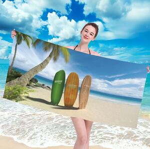 Telo mare con spiaggia e surf Larghezza: 100 cm | Lunghezza: 180 cm