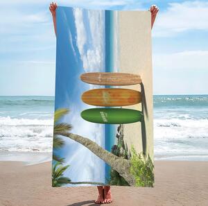 Telo mare con spiaggia e surf Larghezza: 100 cm | Lunghezza: 180 cm