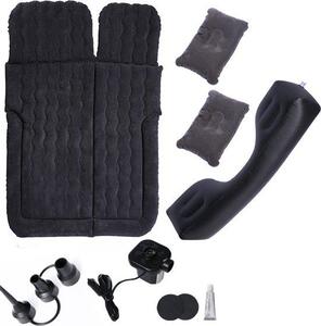 Materasso gonfiabile da auto - Materasso per bagagliaio SUV - Nero - 174x126x10 cm - Da viaggio - Gonfiabile - Per viaggi in auto