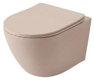 Vaso WC sospeso REA Carlo Mini Tornado Mocca Matt