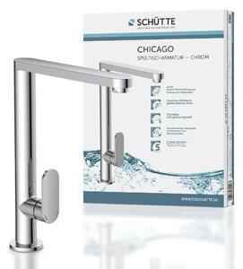 Rubinetto da cucina SCHÜTTE CHICAGO, rubinetto da cucina girevole a 360°, rubinetto da cucina, rubinetto per lavello cromato