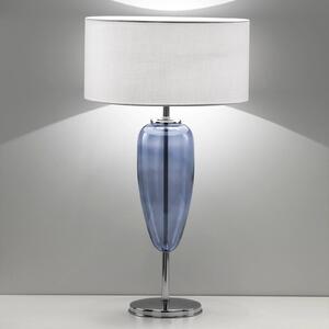 AILATI Lampada da tavolo Show Ogiva 82 cm, vetro blu