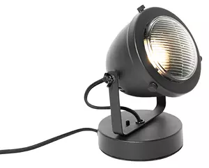 Lampada da tavolo industriale nera 18 cm - Emado
