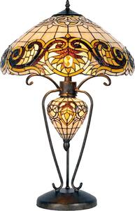 Lampada da tavolo Tiffany Clayre & Eef Ø 46x76 cm vetro giallo