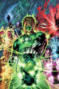 Stampa d'arte Green Lantern - The team, (26.7 x 40 cm)
