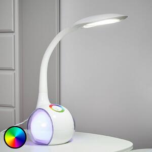 Globo Lampada LED flessibile da tavolo Paula, bianco