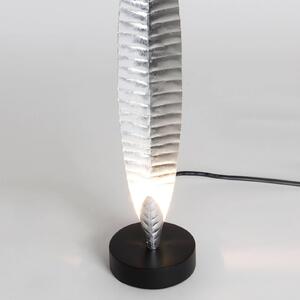 Holländer Lampada da tavolo Penna argento altezza 38 cm