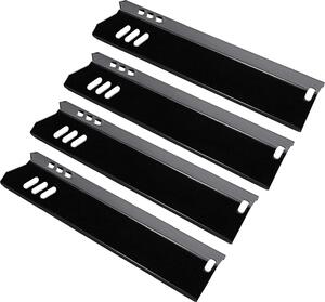 Piastra riscaldante per barbecue a gas - 38 cm - acciaio porcellanato - 4 pezzi