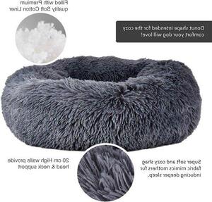 Morbido lettino in peluche per animali domestici - Comodo lettino per piccoli animali domestici - Grigio (50 cm)