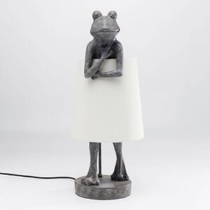 KARE Animal Frog lampada da tavolo grigia