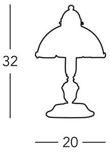 Austrolux Lampada da tavolo Nonna cervo, verde