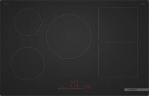 Bosch Piano Cottura Induzione 5 Fuochi Larghezza 80 cm in Vetroceramica colore Nero - PVW81CHB1E Serie 6