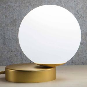 Marchetti Lampada da tavolo Lumi rotonda, oro satinato