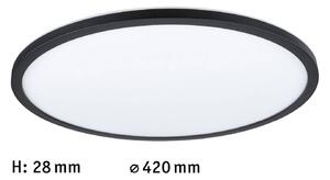 Paulmann Plafoniera a LED Atria Shine, dimmerabile, Nero, Soggiorno / Sala da pranzo, Plastica, Moderno, Plafoniera LED