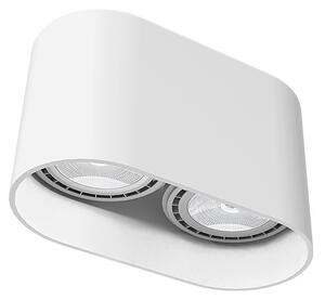 Faretto spot OVAL bianco 2xES111x75W in alluminio, dimensioni: 12,5x24x12 cm, IP20, Nowodvorski Lighting