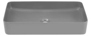 Lavabo in Vetroceramica SLIM, grigio, 61 cm
