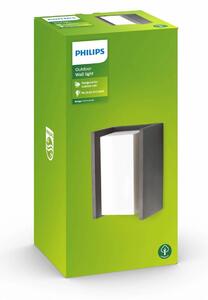 Philips Applique da esterni Bridge, dimmerabile, Nero, Alluminio, Moderno, Applique da esterni