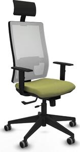 Sedia da ufficio con poggiatesta Piqueras y Crespo 1D066G1 verde