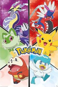Posters, Stampe Pokemon Scarlet Violet - Starters, (61 x 91.5 cm)