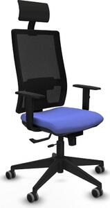 Sedia da ufficio con poggiatesta Piqueras y Crespo 1D066G1 Azzurro