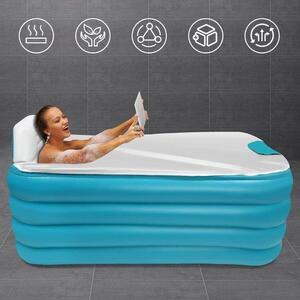 Piscina gonfiabile elettrica - Piscina gonfiabile elettrica quadrata e pieghevole - Spa - 164x64x94 cm