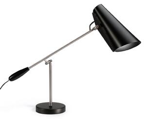 Northern Birdy lampada da tavolo in nero e acciaio